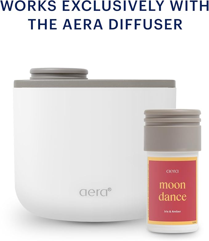 AERA Mini Moondance - Essential Oil for Home- Warm and Alluring Fragrance - Notes of Iris, Bergamot, Amber and Vanilla - Scent Refill - Capsule Size Works with Mini Diffuser
