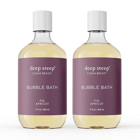 Deep Steep Bubble Bath, 17 Ounce (Pack of 2) (Fig Apricot)