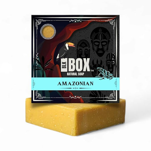 USA MADE 5oz Men's Natural Bar Soap Made from Natural Oils - Handmade Cold Process Soap No Harsh Chemicals, Fruit Forward Banana Coconut & More (AMAZONIAN)
