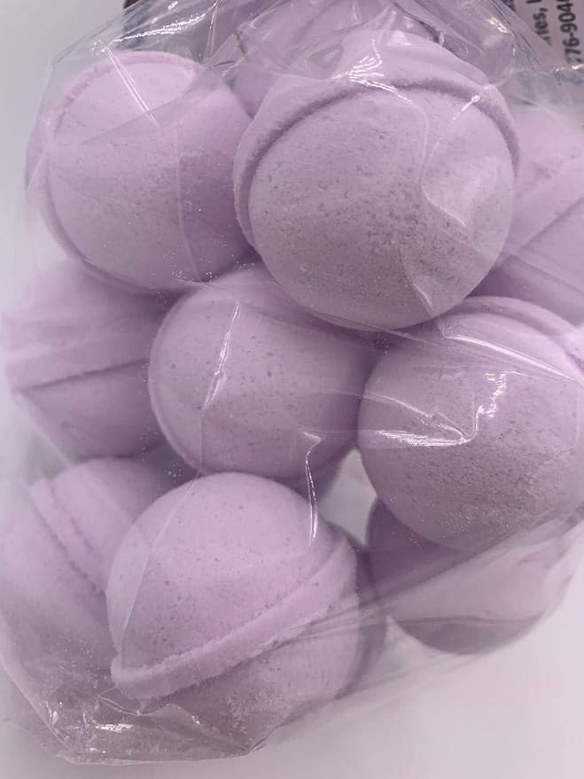 Spa Pure French Lilac Bath Bombs: USA Made with Shea Butter, Ultra Moisturizing, Great for Dry Skin (14 Count) Pack of 1
