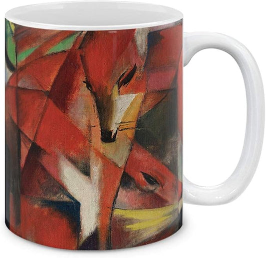 MUGBREW Classic Art Franz Marc The Fox Ceramic Coffee Mug Tea Cup, 11 OZ
