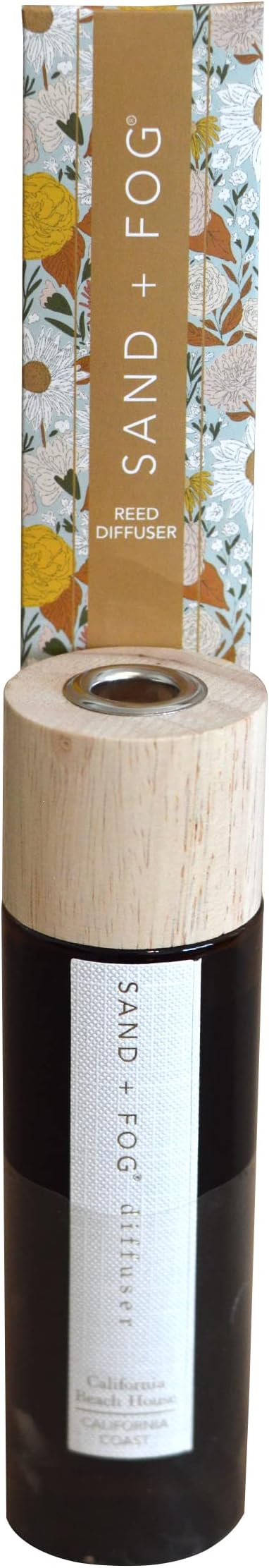 Sand + Fog California Beach House Reed Diffuser | Made with Essential Oils | Fill Your Home with The Your Favorite Luxurious Fragrance