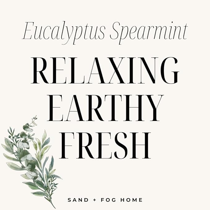 Sand + Fog Eucalyptus Spearmint Reed Diffuser | Made with Essential Oils | Fill Your Home with The Your Favorite Luxurious Fragrance