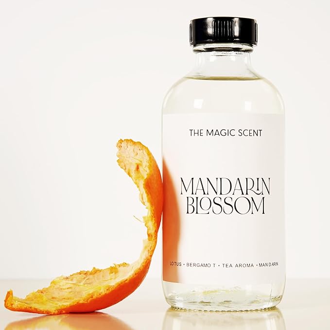Mandarin Blossom Oils for Diffuser - HVAC, Cold-Air, & Ultrasonic Diffuser Oil Inspired by St. Regis Hotel, Maldives - Essential Oils for Diffusers Aromatherapy - 4 fl oz, 120 mL