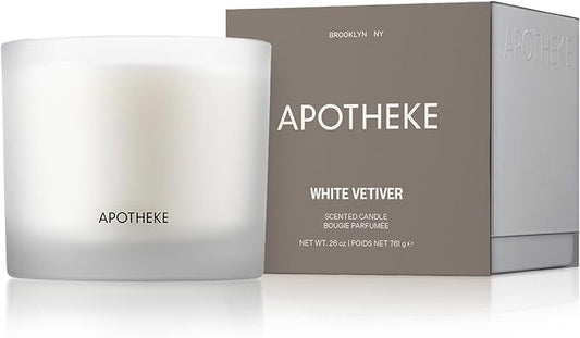 Apotheke 3-Wick Candles (White Vetiver, 3-Wick)