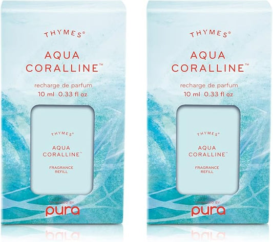Thymes Aqua Coralline Pura Smart Home Plug-in Diffuser Refills - Pack of 2