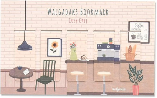 Monolike Magnetic Bookmarks Cosy Cafe, Set of 5