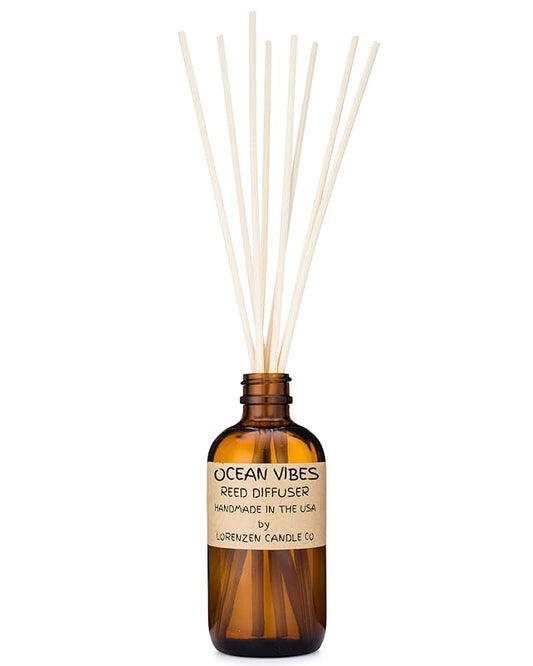 Ocean Vibes Reed Diffuser Set | Handmade in the USA by American Workers | Lasts For 2-3 Months |