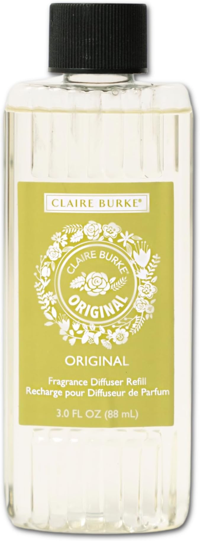 Claire Burke Original Diffuser Oil Refill 3 fl oz and 12 Reed Sticks