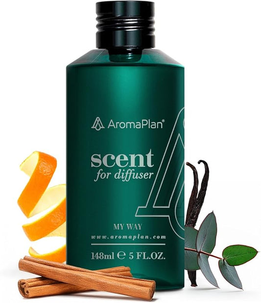 Aromaplan Hotel Scents My Way 5 Fl Oz (148ml), Home Luxury Aroma & Hotel Fragrance Diffuser Oil- Hotel Diffuser Oil for Aromatherapy- USA Made, Bigger Bottle, Bolder Aroma & Longer Lasting