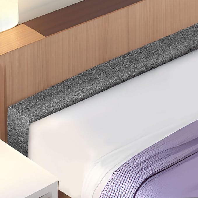 Bed Gap Filler,High-Density Bed Crack Filler with Removable Cover,Mattress Extender for Headboard Gap,Spacer Filler Between Mattress and Wall,Bed Wedge Gap Filler,Full Size,Dark Gray,60"x2"x6"