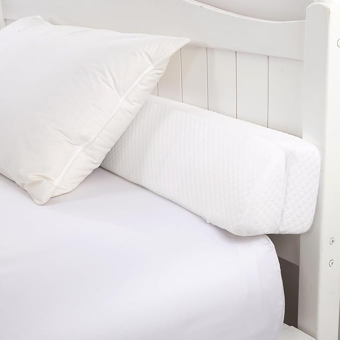 HOMBYS Wedge Pillow Headboard for Bed Gap,Foldable Bed Wedge Gap Filler Twin Size,Matterss Gap Filler,Multi Functional Bed Crack Pillow, Fill The Gap (0-7") Between Your Headboard and Mattress,White
