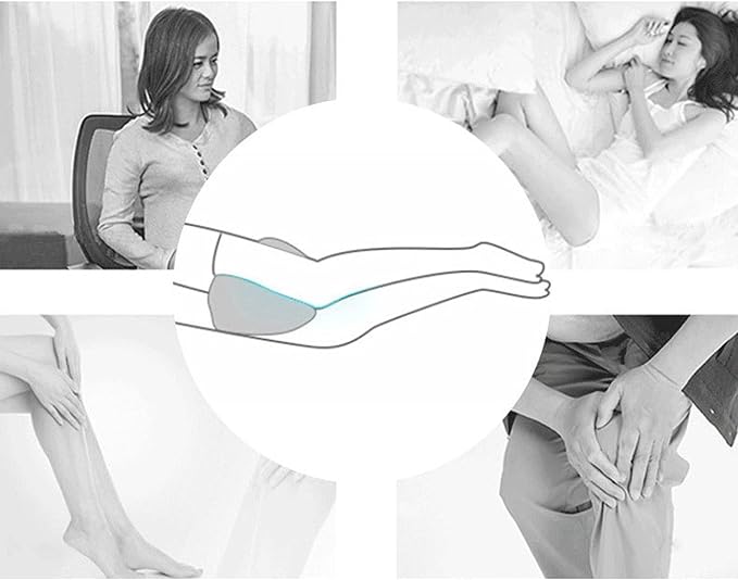 Leg & Knee Memory Foam Support Pillow for Side Sleepers,Soothing Relief for Sciatica Relieves Hip Back Pain,Removable and Washable (Blue)