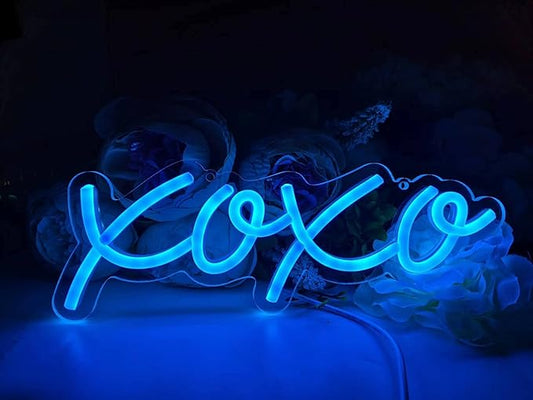 Neon Light Sign LED XOXO Night Lights USB Operated Decorative Marquee Sign Bar Pub Store Club Garage Home Party Decor