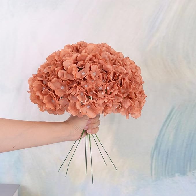 10pcs Hydrangea Artificial Flowers Fake Flowers