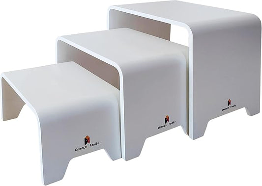 Damoch Family™ Wooden Children Montessori Furniture Set as Kids Chairs and Table,Showcasing Quality,Sturdiness and Versatility,Patented Minimalist Design (White)