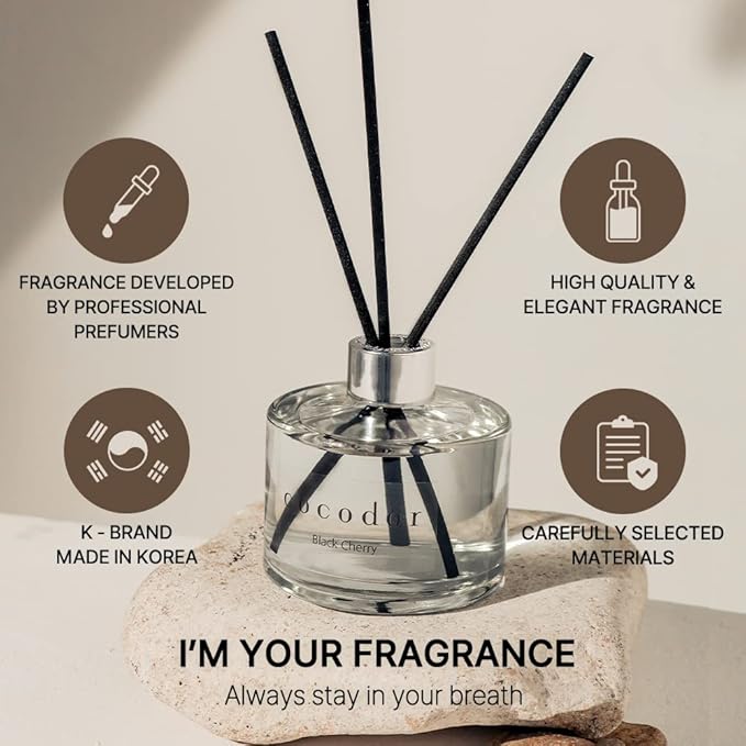 COCODOR Signature Reed Diffuser Set/Floral Bouquet / 6.7oz /1 Pack/Home Fragrance Diffuser, Oil Scent Diffuser for Bathroom Shelf Decor