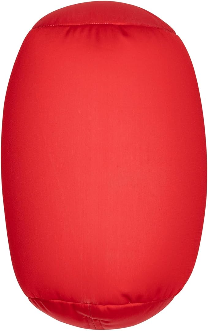 Microbead Body Pillow, Tube Microbead Bolster Bean Smooth Cool Pillow Neck Cervical Roll Pillow for Sleeping 7 x 12Inch Throw Travel Pillow (Venetian Red)