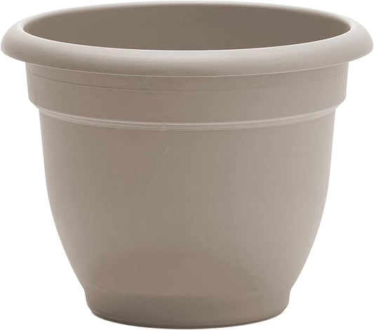 Bloem Ariana Self Watering Planter: 12" - Pebble Stone - Durable Resin Pot, for Indoor and Outdoor Use, Self Watering Disk Included, Gardening, 3 Gallon Capacity