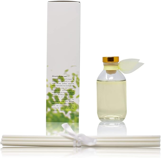 LOVSPA Sparkling Grapefruit Reed Diffuser Set - Refreshing Citrus Scent Diffuser for Home - Non-Toxic Oil Reed Diffuser - Made in The USA