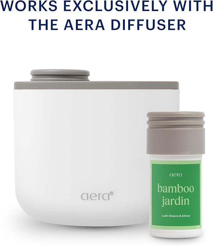 Aera Mini Bamboo Jardin - Essential Oil for Home - Garden Fragrance - Notes of Lush Greens and Citrus - Scent Refill - Capsule Size Works with Mini Diffuser