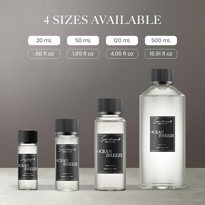 Ocean Breeze Hotel Diffuser Oil | Inspired by Ritz-Carlton® Hotels' Lobby Scent | Luxurious Scent with Notes of Bergamot, Lemon, Jasmine with Marine & Amber (20ml)