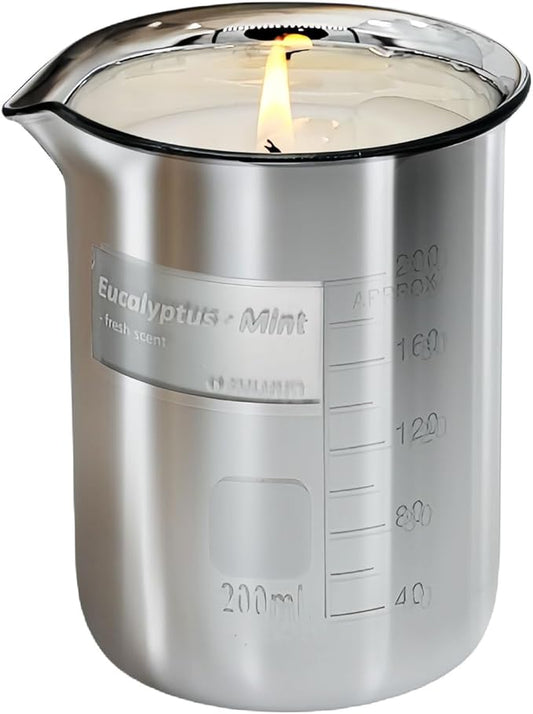 Eucalyptus Mint Scented Candles for Men - Natural Soy Candles | Christmas Gifts for Women Men | 7oz 40 Hours Burn Time