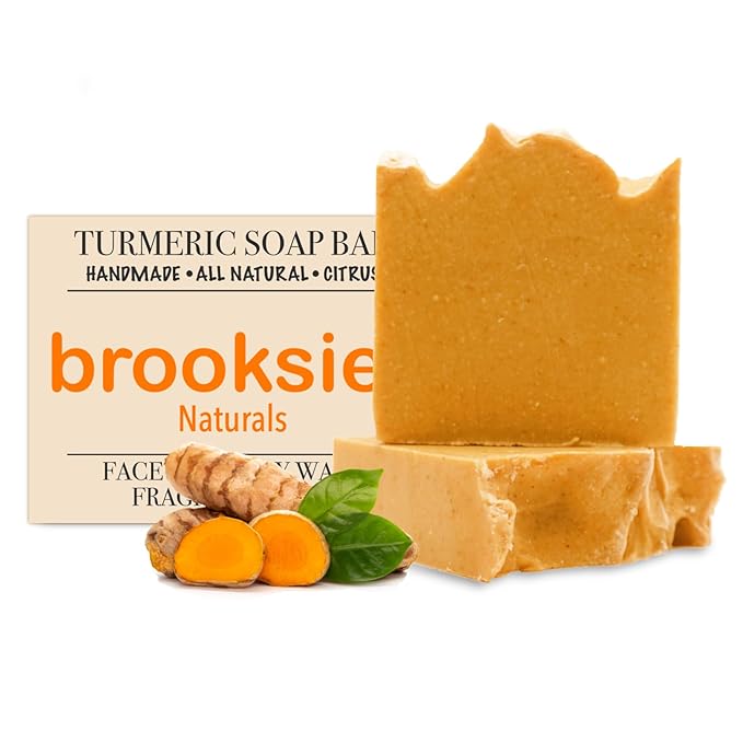 Turmeric Face and Body Soap 2 Pack Handmade with Natural and Organic Ingredients for All Skin Types