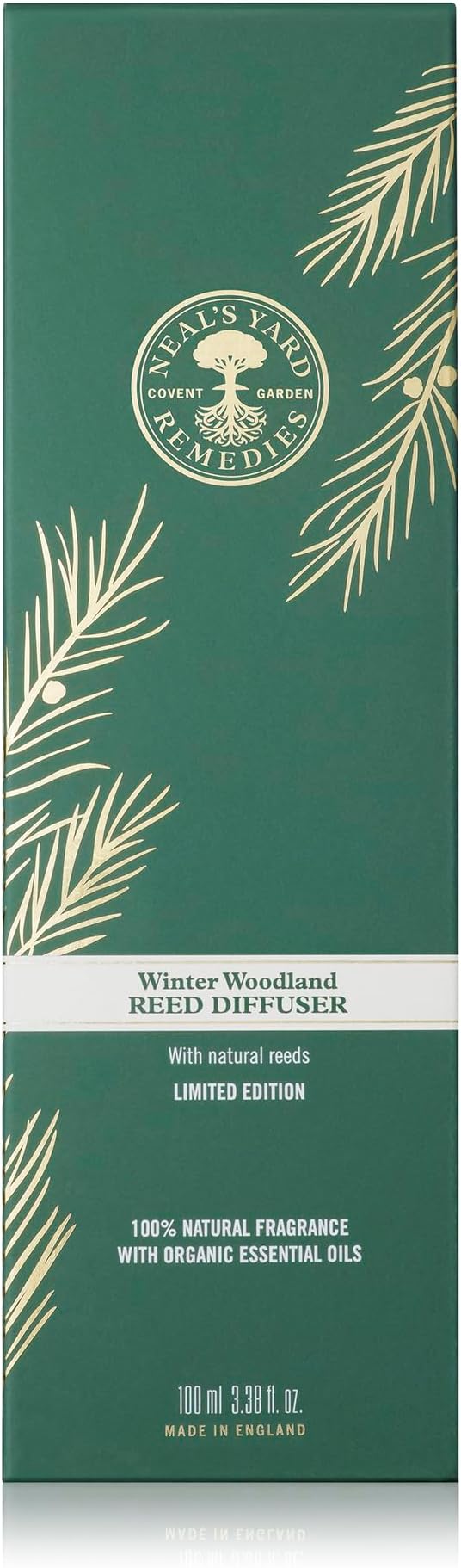 Neal's Yard Remedies Winter Woodland Diffuser, Scented Reed Diffuser with Fir & Cypress, Long Lasting Fragrance, Vegan & Cruelty-Free