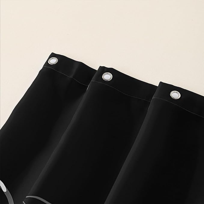 AILONEN Cat Shower Curtain for Kids Teens,Colorful Line Cat Bath Curtain for Bathroom,Animal Polyester Waterproof with 12 Plastic Hooks 48" W*72" H