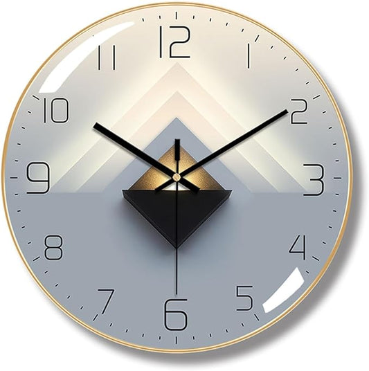 Ergocar Silent Modern Wall Art Deco Clock, Suitable for Living Room, Bedroom, Office, Study Room