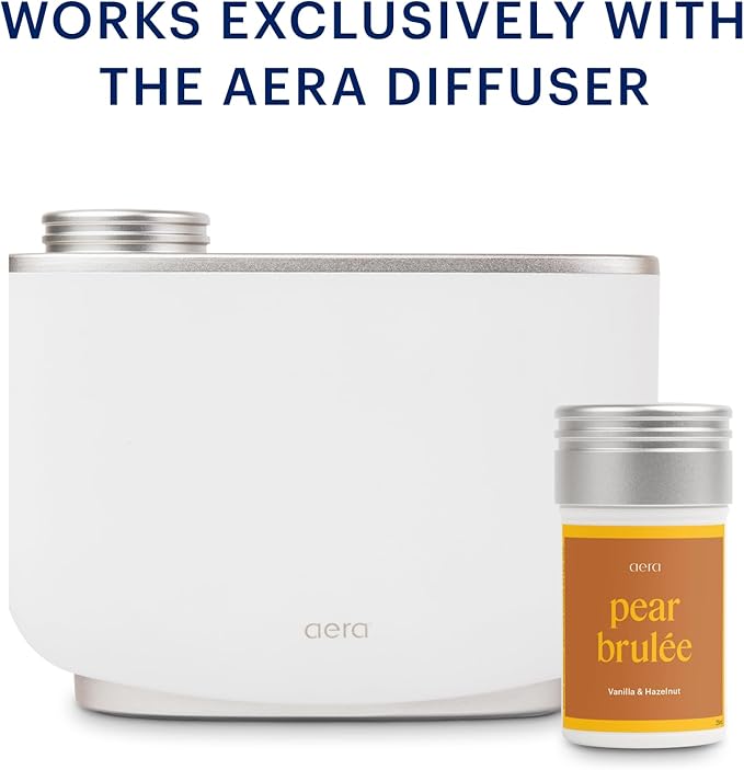 Aera Pear Brulee - Essential Oil for Home - Delightful and Delicious Fragrance - Notes of Vanilla and Hazelnut - Scent Refill - Works with The Aera Diffuser