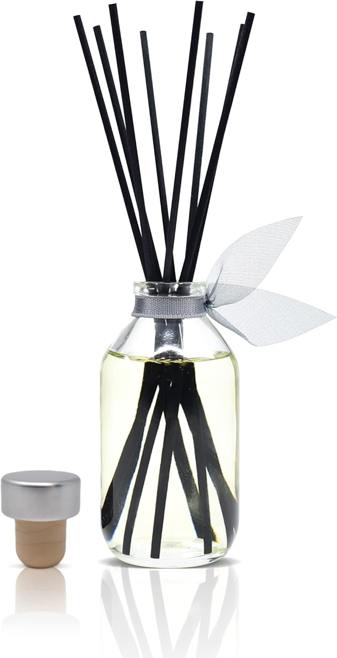 LOVSPA Luxe Linen Reed Diffuser Set - Euphoria Linen, Sweet Herbal Tea & Sandalwood Scent Diffuser - Non-Toxic Oil Reed Diffuser - Made in The USA