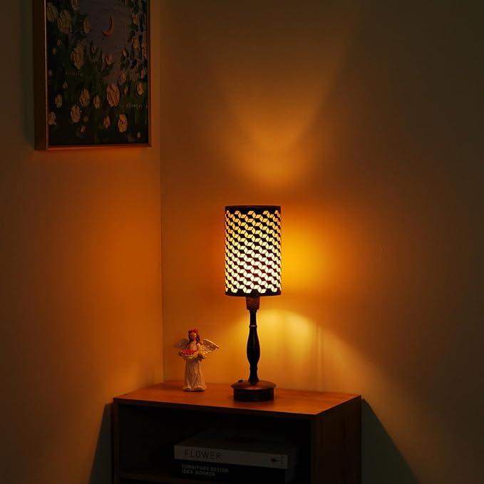 UMEXUS Rechargeable LED Cordless Lamp with Dimmer, Small Battery Operated Lamp, Touch Outdoor Patio Table Light, Living Room Side End Table Entryway Bedside Ambient Lighting Antique Bronze