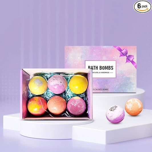 Bath Bombs with Many Different Amazing Ccents,Bath Bombs for Women with Stress Relief SPA, Natural Bulk Bath Bomb Set for Girls with Suprise Refreshing Fragrance