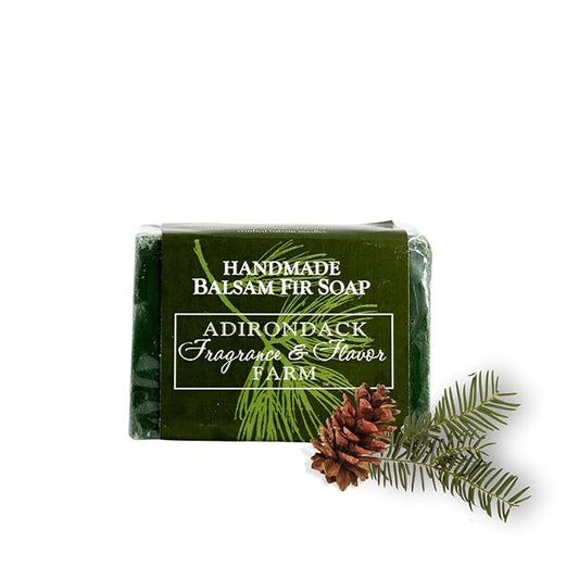 Adirondack Fragrance & Flavor Farm ADK Natural Balsam Soap Bar 4 oz., Handmade Vegan Olive Oil Body Soap for Dry and Sensitive Skin, Moisturising for Men, Women & Babies