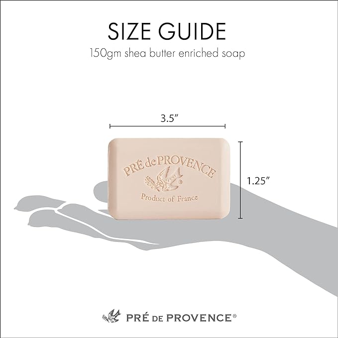 Pre de Provence Artisanal Soap Bar, Natural French Skincare, Enriched with Organic Shea Butter, Quad Milled for Rich, Smooth & Moisturizing Lather, Spiced Rum, 5.3 Ounce