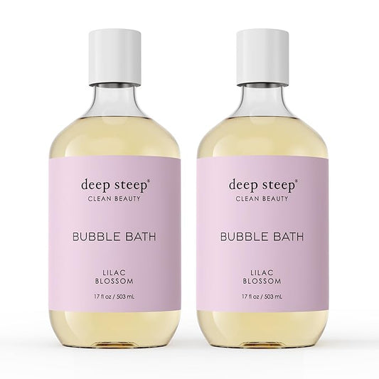 Deep Steep Bubble Bath, 17 Ounce (Pack of 2) (Lilac Blossom)