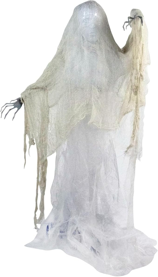 Haunted Hill Farm 67" Hanging Ghost Halloween Animatronic