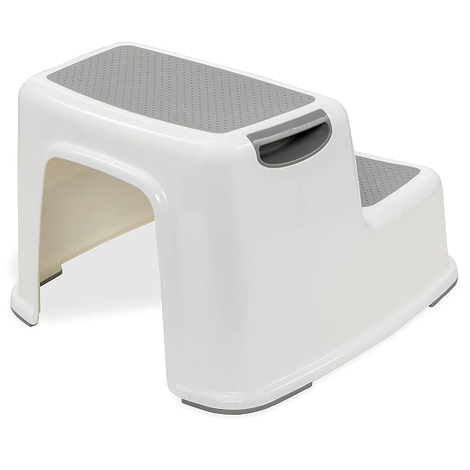 Nuby 2 Step Up Stool for Kids, for Bathroom, Kitchen, and Potty Training