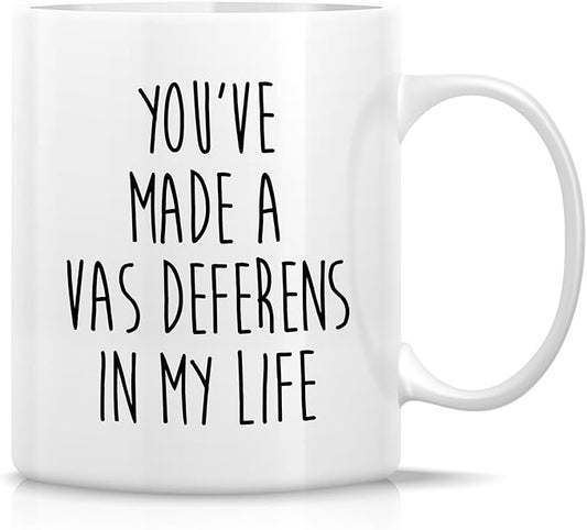Retreez Funny Urologist Mug - Vas Deferens Pun Mug - 11 Oz Ceramic Coffee Cup - Humorous Appreciation, Thank You Gift for Urology and Vasectomy Doctor, Urology Specialist - Birthday, Graduation Gift