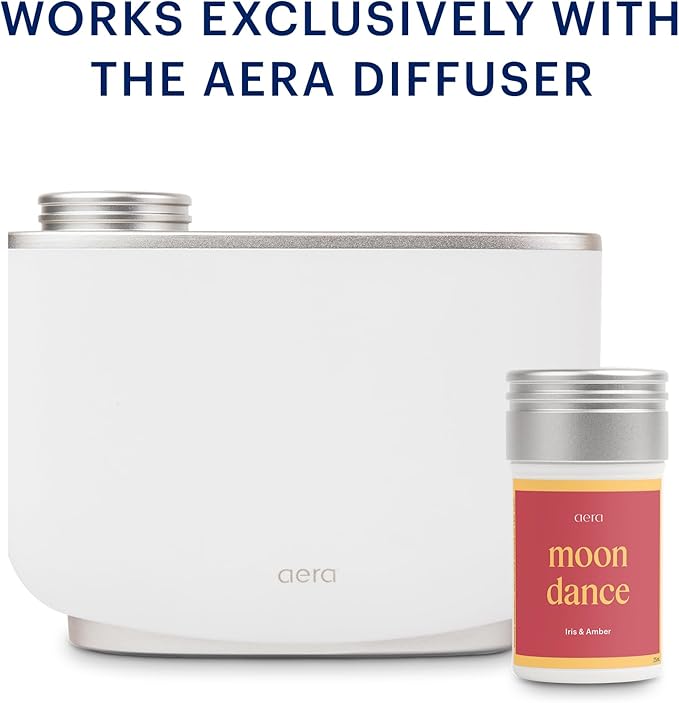 AERA Moondance - Essential Oil for Home- Warm and Alluring Fragrance - Notes of Iris, Bergamot, Amber and Vanilla - Scent Refill - Works with The Diffuser
