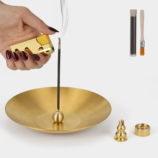 Incense Burner Stick Holder Bowl,Incense Burner Ash Catcher,Incense Holders for Sticks,Ideal for Meditation Yoga Room