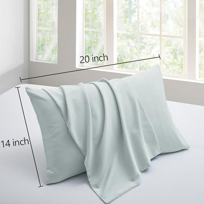 Toddler Pillowcase Set of 2 Microfiber Travel Pillow Cases 14x20 Light Gray Pillow Covers Envelope Style Comfortable Not Shrink Soft Pillow Cases