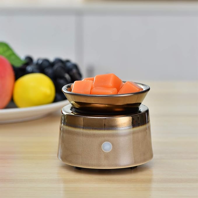 kobodon Ceramic Wax Melt Warmer Candle Wax Warmer for Scented Wax 3-in-1 Electric Wax Melts Wax Cubes Wax Tart Burner Gift for Home Office Decor…