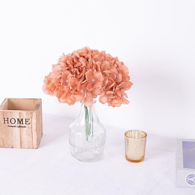 10pcs Hydrangea Artificial Flowers Fake Flowers