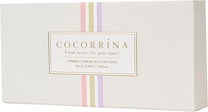 COCORRÍNA Reed Diffuser Set of 3-3 Pack/ 3.04 Fl.oz Diffuser with 24 Sticks White Flower/Irises/Rose Fantasy Reed Diffuser for Home Bathroom Office Decor