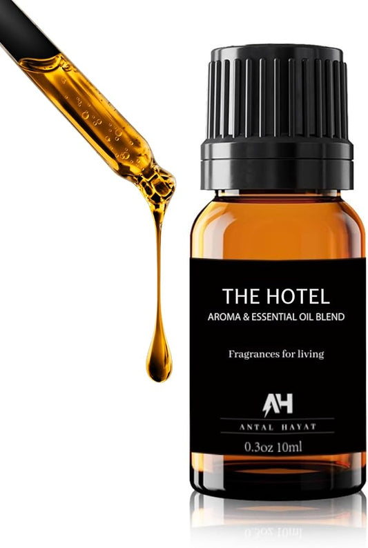 The One Hotel Diffuser Oil 10ml – Luxury Hotel Scent Inspired by 5 Star Hotels – Sandalwood, Virginia Cedar & Iris – Home Scent Essential Oil Refill for Diffusers – Long-Lasting Aroma
