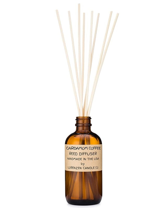Cardamom Coffee Reed Diffuser Set | Handmade in the USA by American Workers | Lasts For 2-3 Months |