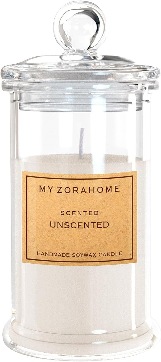 Bottle Shape Soy Wax Unscented Candle, Aromatherapy Candles for Home Scented or As a Birthday/Holiday Gift for Your Loved(3.5OZ/24Hours Burning)